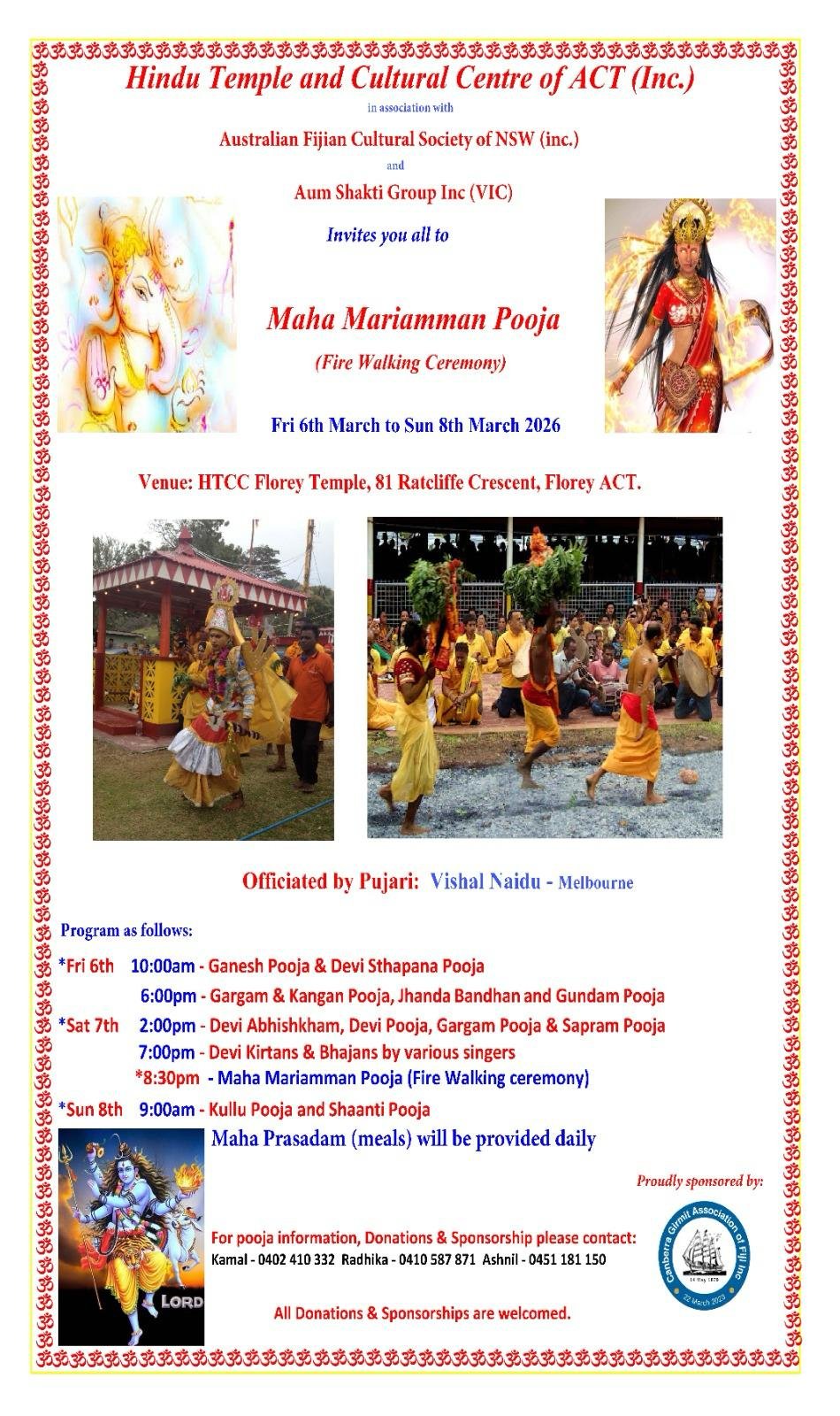 Maha Mariamman Poojā - Fire walking ceremony