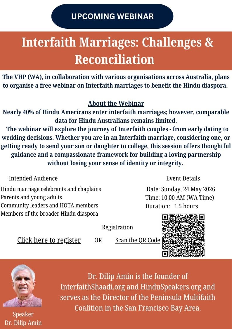 Webinar on Interfaith marriages - Challenges and reconciliation