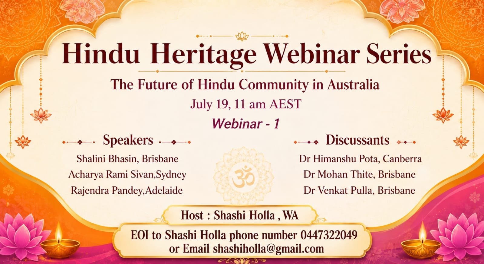 Hindu Heritage Webinar Series